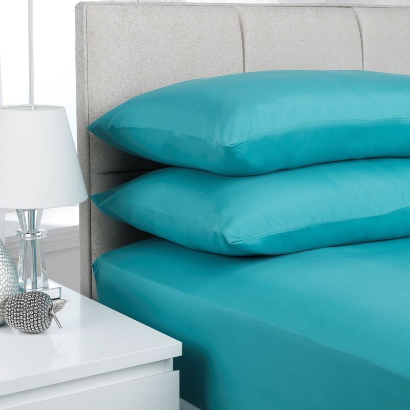 Fusion Fitted Sheet Single Bed Teal